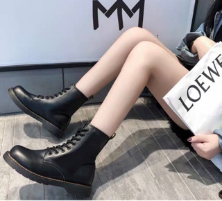 [ORDER] GIÀY BOOTS ULZZANG ĐEN CAO CỔ