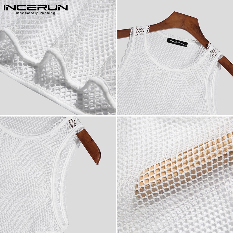 Áo thun ba lỗ INCERUN thời trang dành cho nam