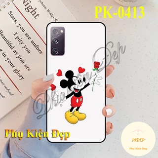 Ốp lưng SamSung Galaxy S20 FE viền đen in hình Chuột Mickey cute