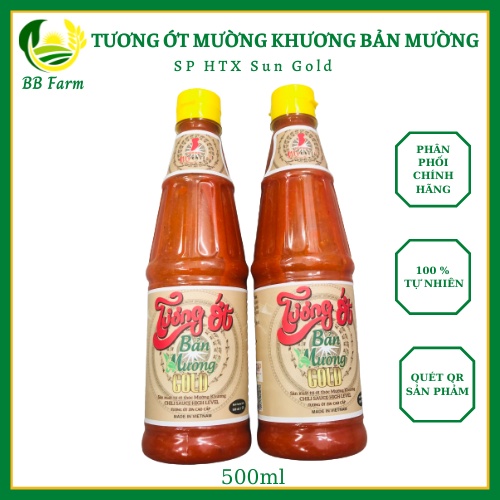 Tương ớt bản Mường đặc sản tương ớt Mường Khương OCOP HTX Sun Gold chai 500ml