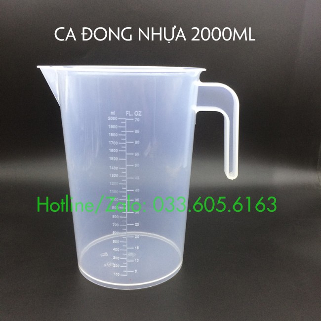 Ca đong định lượng 100ml - 250ml - 500ml - 1000ml chất liệu nhựa dẻo chịu nhiệt - Dụng cụ pha chế TV