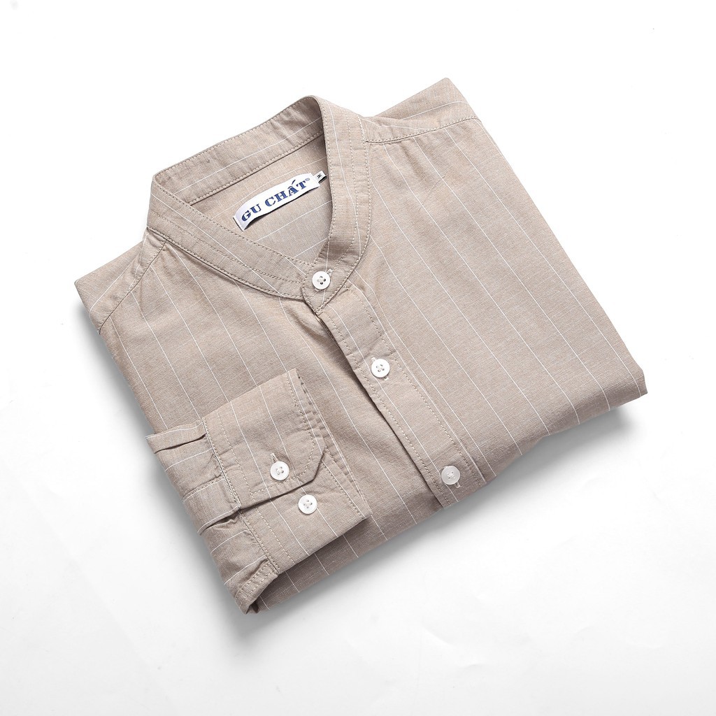 Áo Sơ Mi Nam Dài Tay GU CHẤT ,Vải Cotton Thoáng Mát, Không Nhăn, Không Bai Xù, GUSM11