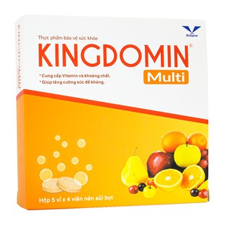 Hộp Kingdomin Bổ Sung Vitamin, Khoáng Chất Dạng Sủi 20 Viên