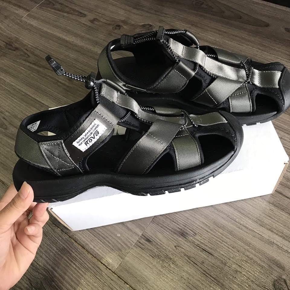 Giày sandal nam bít mũi quai dù có quai hậu cố định thích hợp mang dã ngoại đi phượt du lịch hiệu Rova RV626B