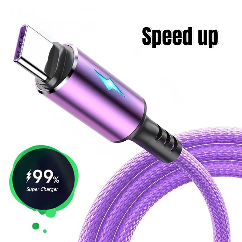 Cáp Sạc Nhanh Dây Dù Dài 1.2M Cổng Micro USB / 5A Cho Điện Thoại Android