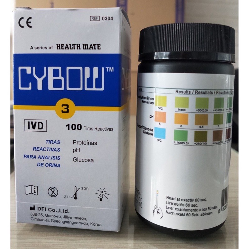 Que Thử Nước Tiểu Cybow 3 ( Date 2025) Hcm Hoả Tốc - 100 Que