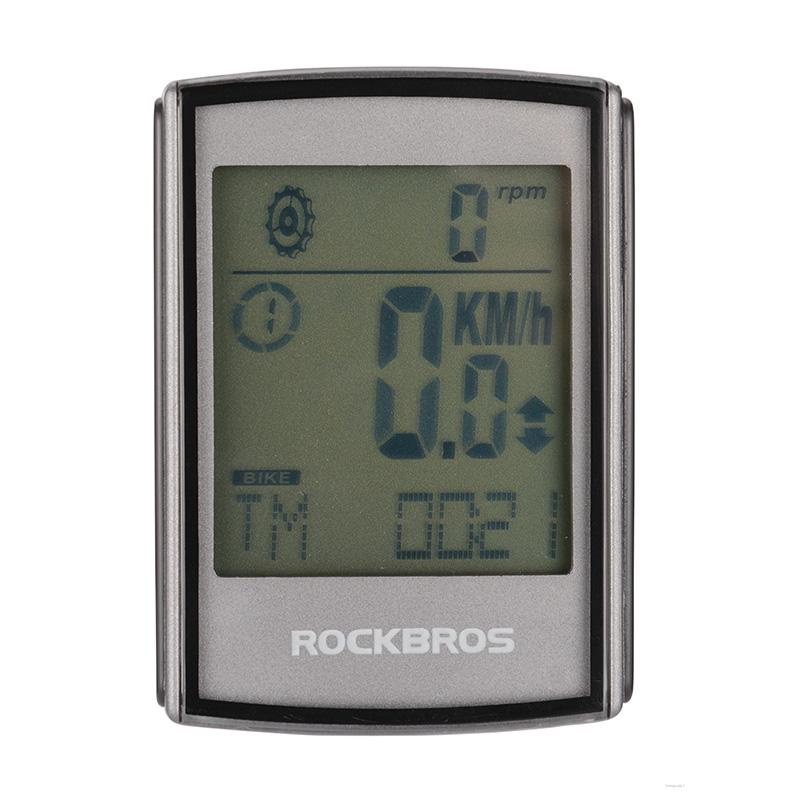 Rockbros Bicycle Waterproof Stopwatch Wireless Waterproof Bicycle Computer Cycling Speedometer hkdealextreme.vn