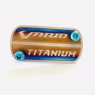 Combo nắp dầu titan và ốc gr5 xanh lục cho vario đời đầu