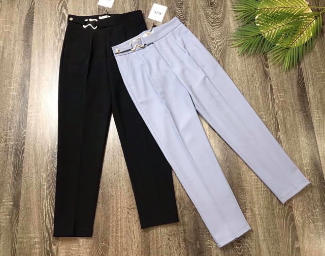 Quần Baggy Nữ Phối Cạp Móc Siêu Hot