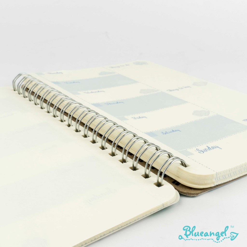 Sổ lò xo a5 Blueangel planner lịch kế hoạch theo tuần VWP-LN