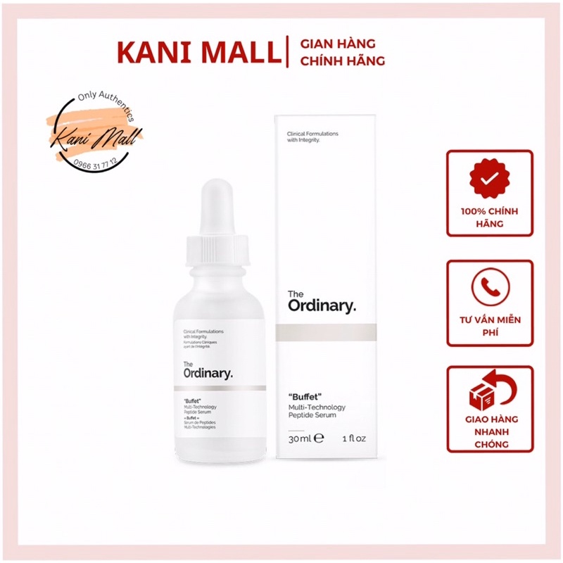 (BILL US) Serum The Ordinary Buffet Multi-Technology Peptide Serum chống lão hóa toàn diện