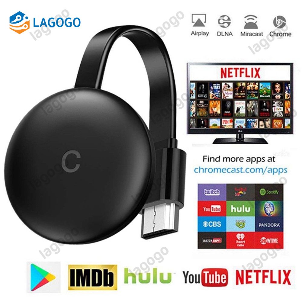 Thiết bị trên màn hình 1080P HDMI G12 không dây hỗ trợ YouTube Anycast hệ thống IOS mới nhất