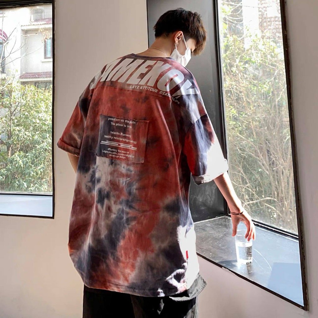 Áo Phông Loang Unisex Tay Lỡ Chất Cực Đẹp,Áo Loang Nhiều Màu Chất Co Dãn Mềm Mịn | BigBuy360 - bigbuy360.vn