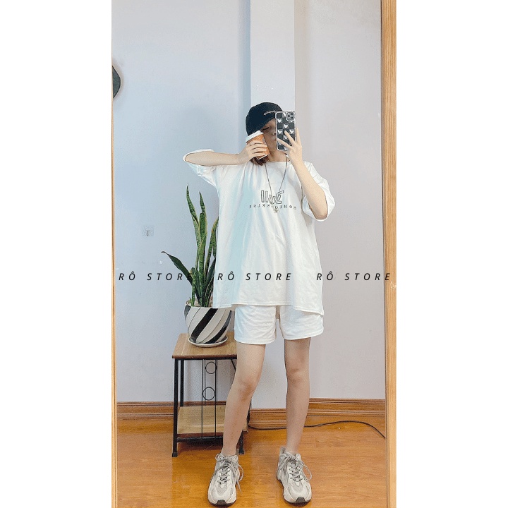 Set áo thun tay lỡ quần đùi 3U.L.L form rộng unisex chất liệu thun mát, phong cách năng động trẻ trung RÔ STORE S20