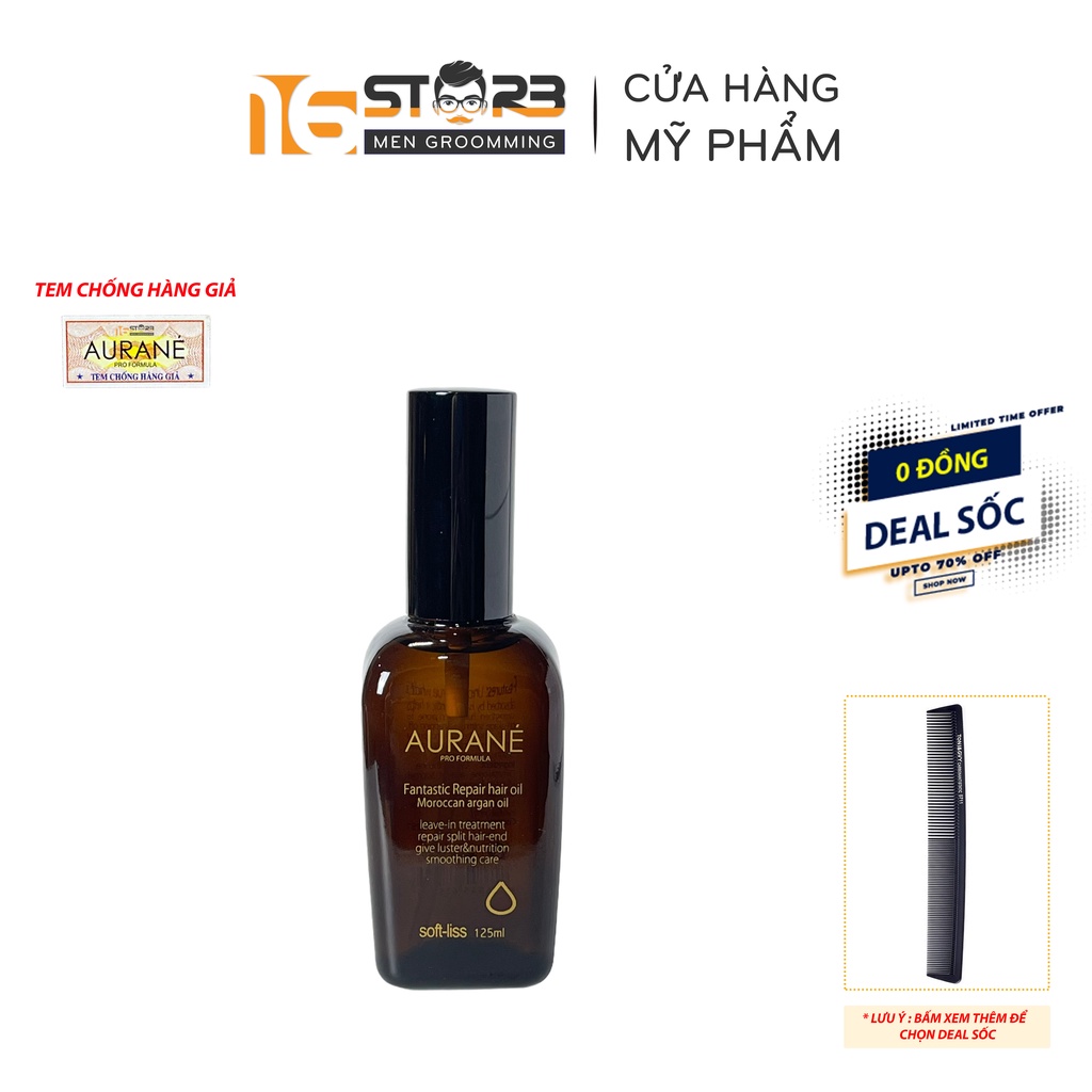Tinh dầu dưỡng tóc Aurane Softliss 125ml Hỗ Trợ Tái Tạo Cho Mái Tóc Bóng Mượt