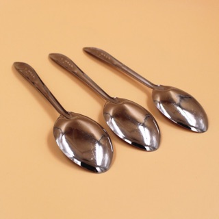 Combo 10 thìa cán hoa inox