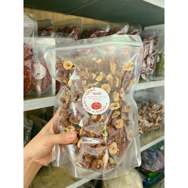 500G Táo đỏ thái lát sấy khô DÙNG TRONG TRÀ THẢO MỘC, LÀM GÀ TẦN, NẤU LẨU