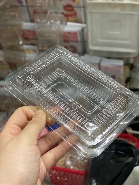 100 cái hộp nhựa hình chữ nhật nắp gập mã H21 hoặc H23