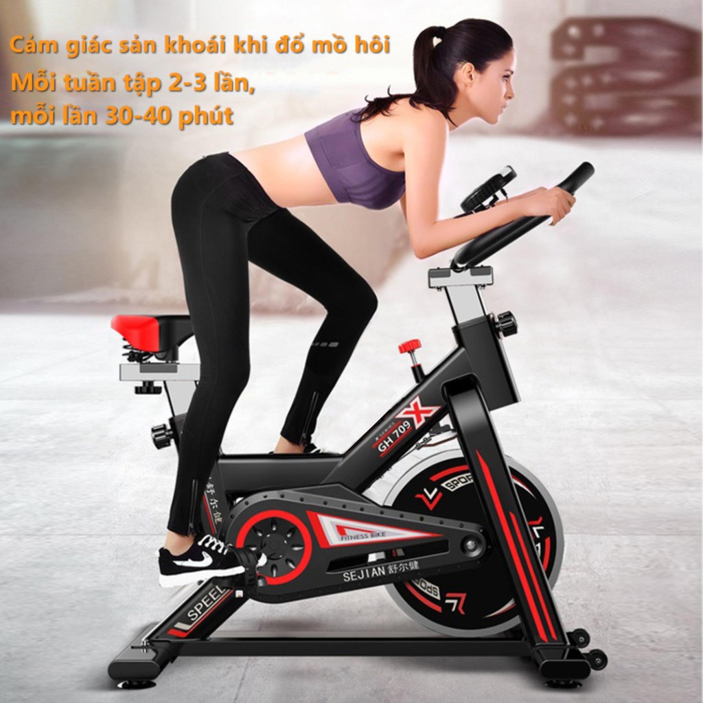 Xe đạp tập gym tại nhà dụng cụ tập gym đạp xe tại nhà yên tĩnh tiện lợi nhỏ gọn OT121*