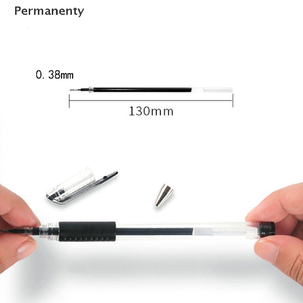 Set 10 Ruột Bút Mực Gel 0.38mm Màu Đen / Xanh Đỏ