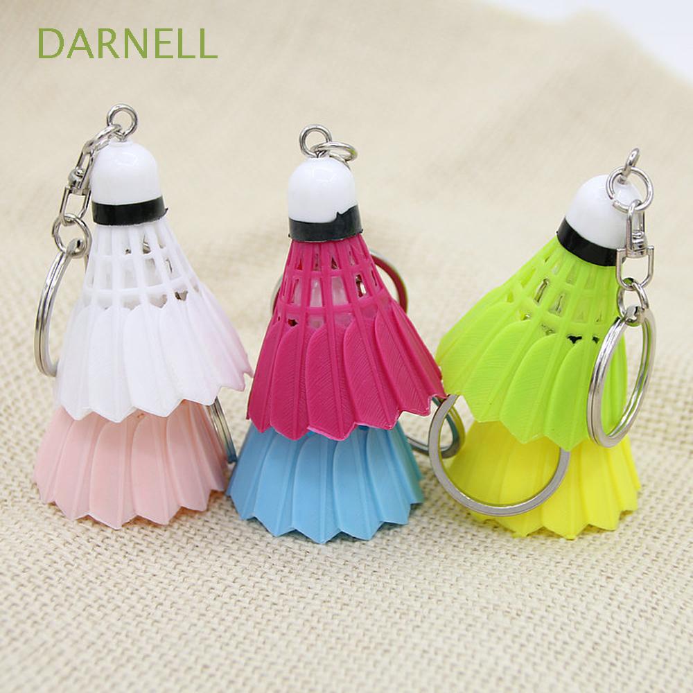 Móc khóa trang trí mặt quả cầu lông mini nhiều màu sắc cho nam và nữ