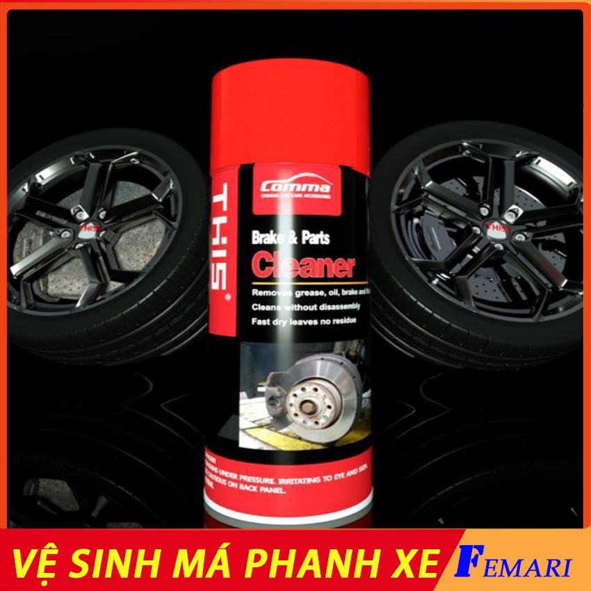 Vệ Sinh Thắng Phanh Ô tô, Xe Máy - Chống Rít, Mòn, Sạch Nhanh, Không Cần Tháo Rời - THIS Brake FEMARI