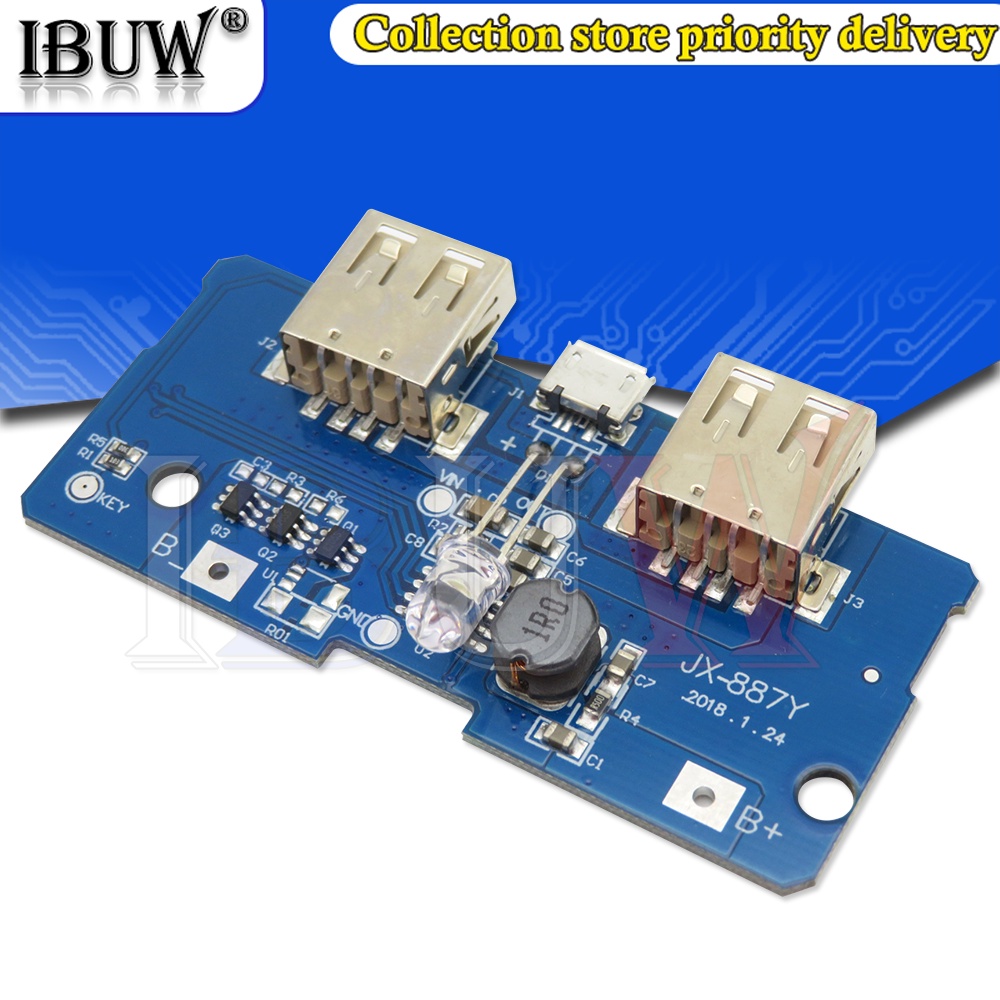 1 Mạch Tăng Áp Pin 3.7V Sang 5V2A 18650