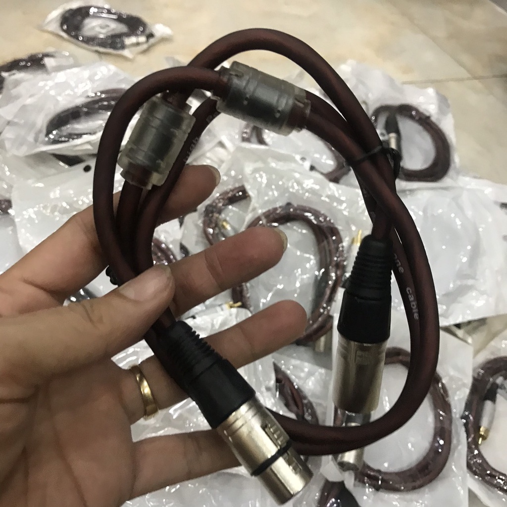 Combo bộ 2 dây Jack Canon Đực Cái 2 chống nhiễu JSJ/Huicheng liền dây - Gia Khang shop