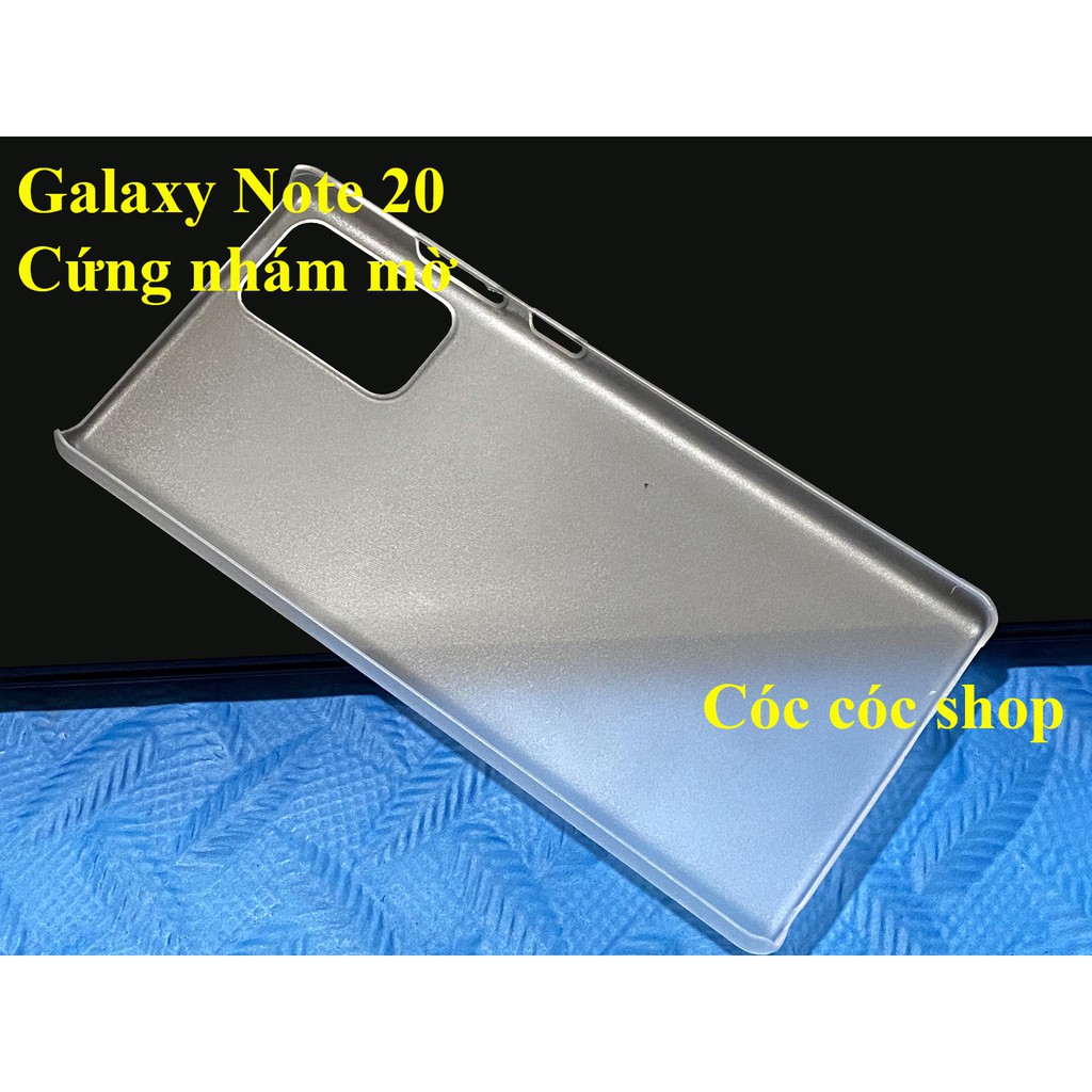 Ốp lưng Sam sung Note 20 / Note 20 Ultra nhựa CỨNG TRONG SUỐT/ CỨNG NHÁM MỜ | BigBuy360 - bigbuy360.vn