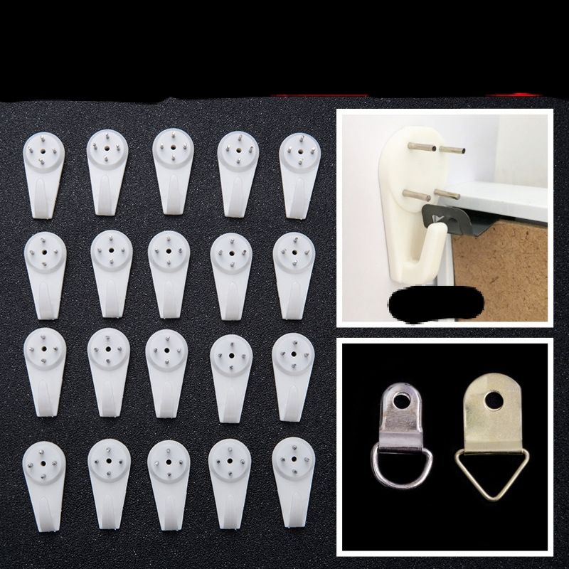 Sỉ 500/1000 móc đóng đinh 3 chân, 4 chân nhiều mẫu, treo khung tranh, kệ, lưới sắt