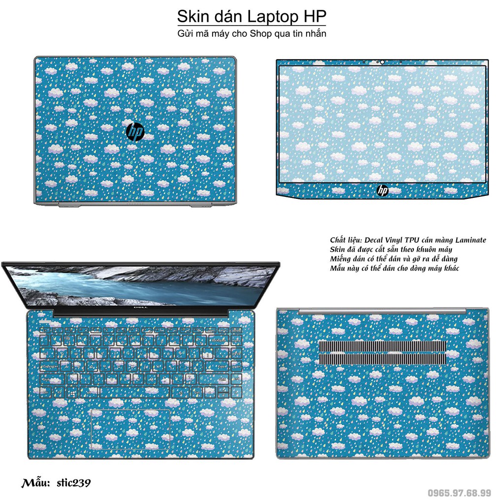 Skin dán Laptop HP in hình Hoa văn sticker _nhiều mẫu 39 (inbox mã máy cho Shop)