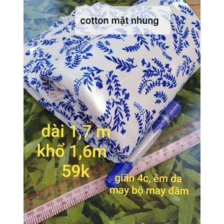 VẢI THUN COTTON MẶT NHUNG