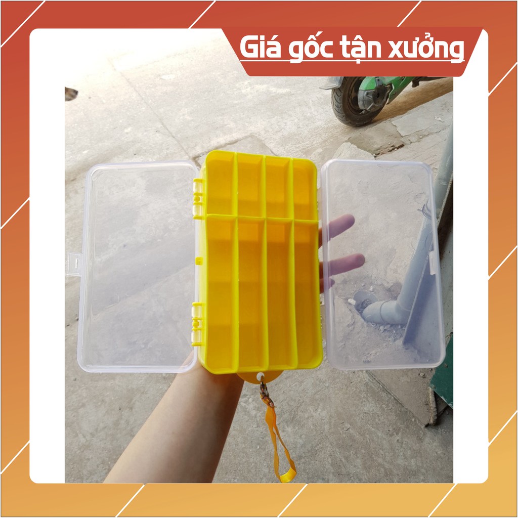 Cần câu❤️FREE SHIP❤️Cần câu❤️ hộp đựng mồi 2 mặt