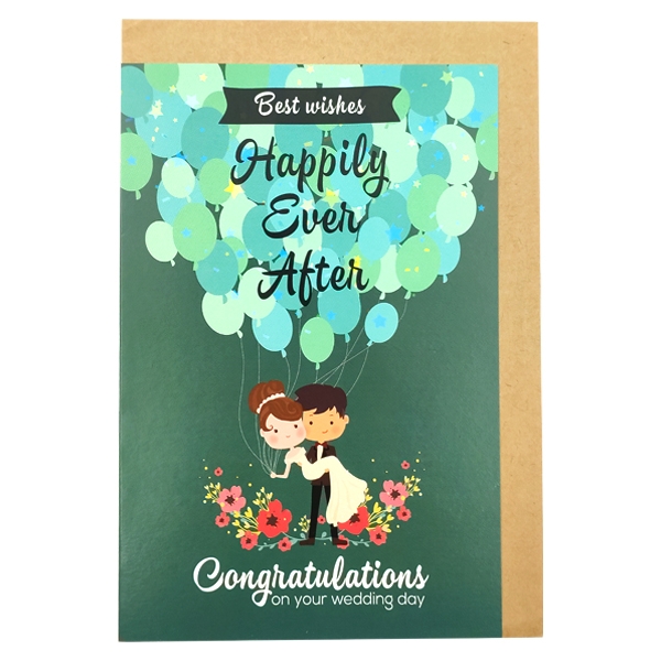 Thiệp Grey Sinh Nhật - Mẫu 31 - Happily Ever After