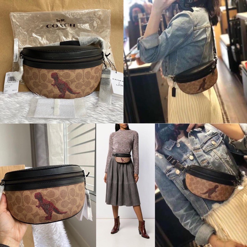 ‼️Rẻ nhất Shopee‼️Túi Bao tử COACH Bethany Belt Bag In Blocked Signature