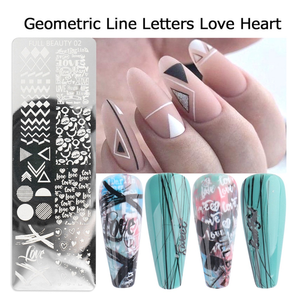 Khuôn Trang Trí Móng Nghệ Thuật Bằng Thép Không Gỉ DIY