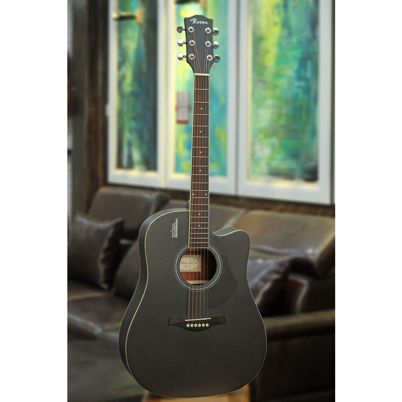 Combo đàn guitar acoustic Rosen G11BK (đen huyền) và khóa học guitar Hiển Râu (trị giá 699k), Tùy chọn EQ MetB12