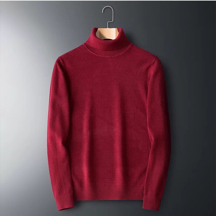 Siêu Phẩm Thời Trang -  áo len nam thời trang kiểu dáng cổ lọ dài tay from ôm dáng body | BigBuy360 - bigbuy360.vn