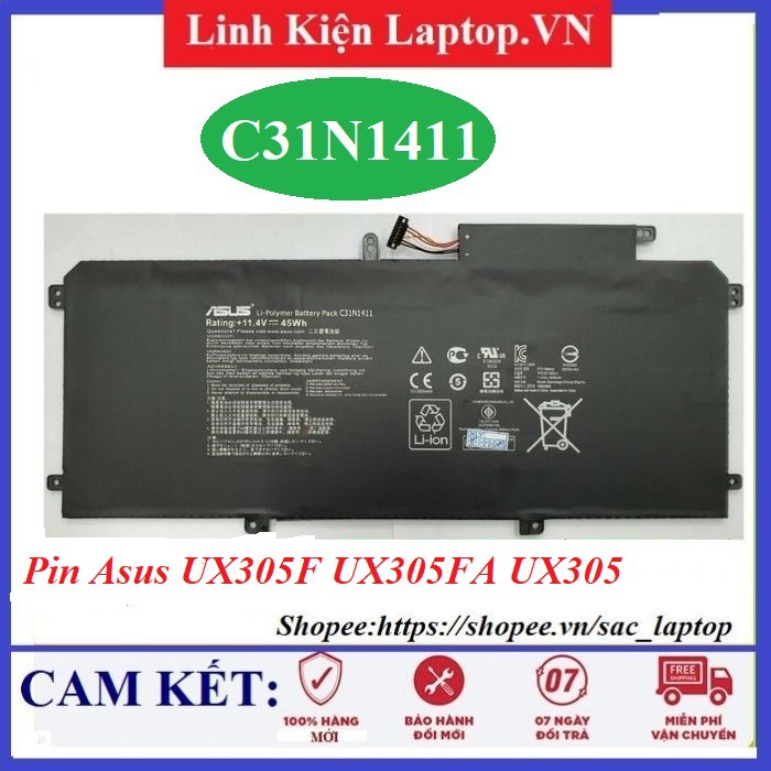 ⚡️[Pin zin]Pin laptop Asus UX305F UX305FA UX305