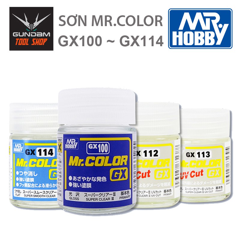 SƠN MÔ HÌNH MR.HOPPY - MR.COLOR (MÃ GX100 ~ GX114)