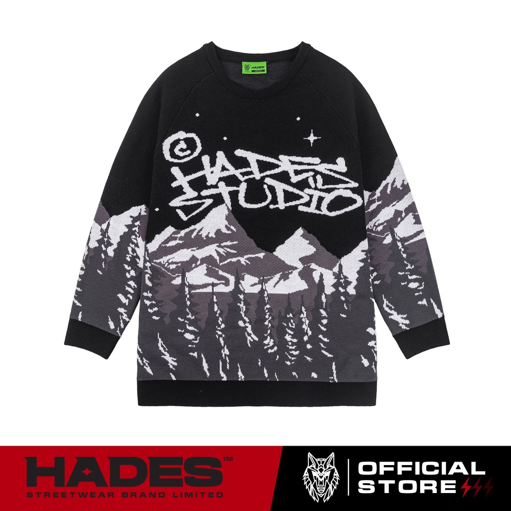 Áo Dệt Len Tay Dài Unisex SCENIC SWEATER HADES Brand Chính Hãng