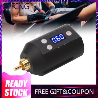 String 3 to 12V Adjustable Tattoo Machine Power Supply 1500 MAh Battery Cordless Black