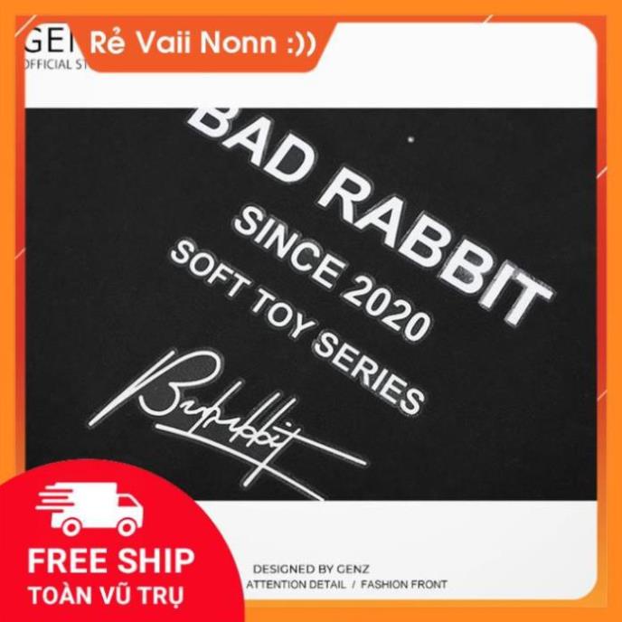 Áo thun tay lỡ GENZ dáng Unisex form rộng phong cách Ulzzang BAD RABBIT- Z06 😍