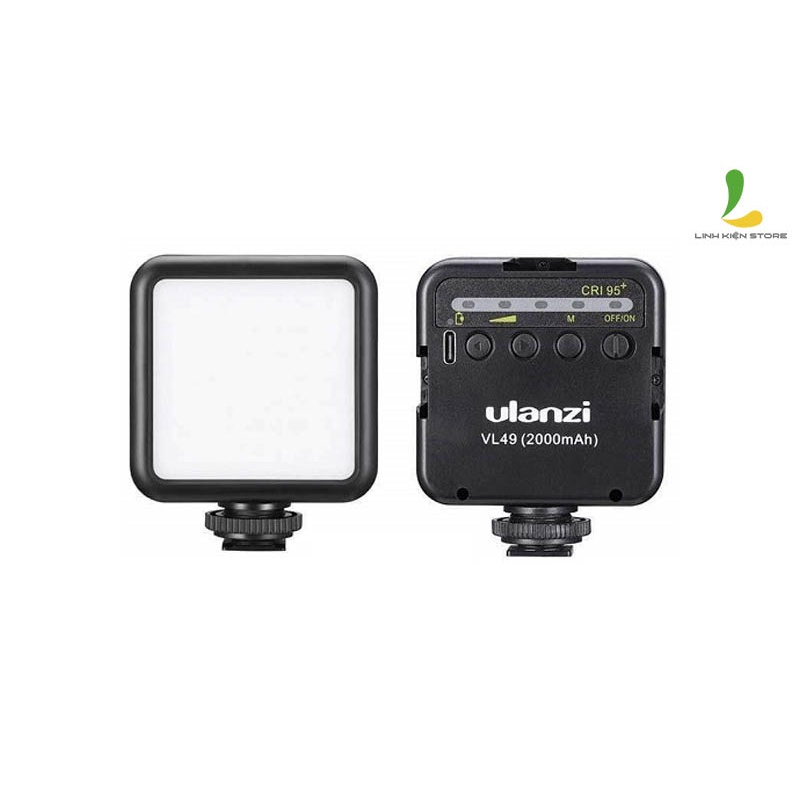 Đèn hỗ trợ quay phim chụp ảnh ULANZI VL49 - Thiết bị chiếu sáng chuyên dụng cho máy ảnh, điện thoại hỗ trợ 4 mức sáng
