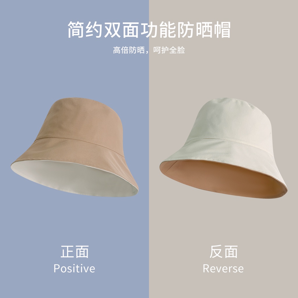 Mũ Tai Bèo Chống Nắng Hai Mặt Phong Cách Retro Nhật Bản Thời Trang Xuân Hè Dễ Phối Đồ Cho Nữ