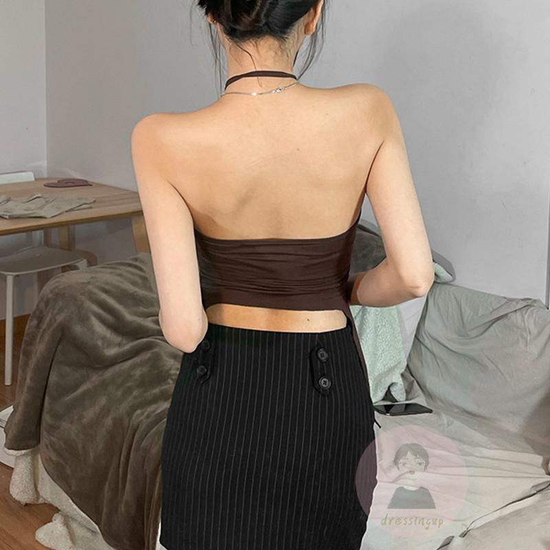 Áo Hai Dây Rút Dây Màu Sắc Thời Trang Mùa Hè Cho Nữ