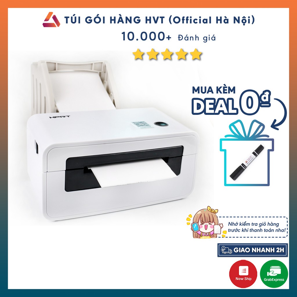 Máy in nhiệt, máy in đơn hàng NHỰA HVT HPRT N41 chính hãng