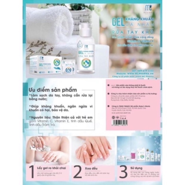 [CHÍNH HÃNG PHARMA] Gel rửa tay kháng khuẩn, Nước rửa tay kháng khuẩn | BigBuy360 - bigbuy360.vn