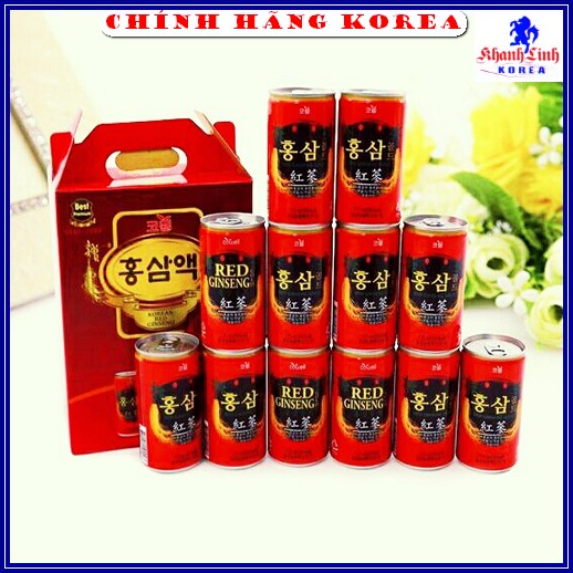 [ Trợ Giá ] Nước Hồng Sâm Lon Chính Hãng Hàn Quốc, Hộp 30 lon x 175ml