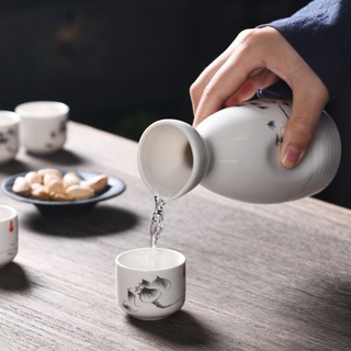 Bộ Bình Đựng Rượu Bằng Sứ Cao Cấp